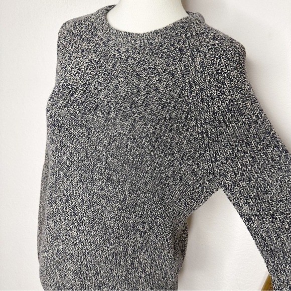 J. Crew Marled Cotton Raglan Sleeve Crew Neck Tunic Sweater Size XS - Picture 2 of 8